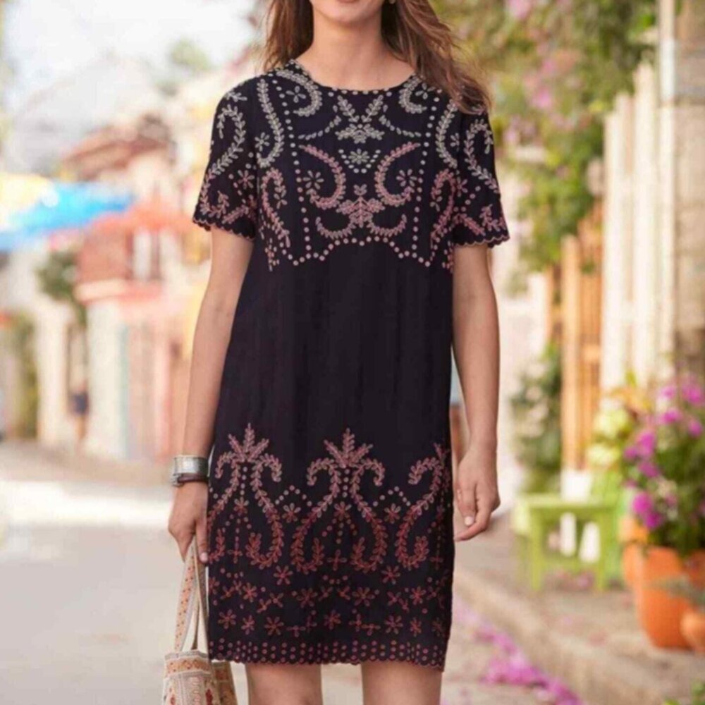 Sundance Women's Vivienne Life Floral Embroidered Dress - 4